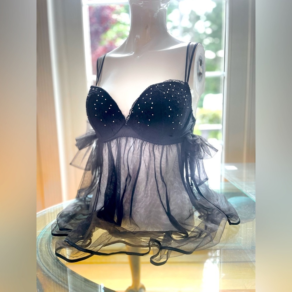 Victoria’s Secret sexy little things black Babydoll 34D